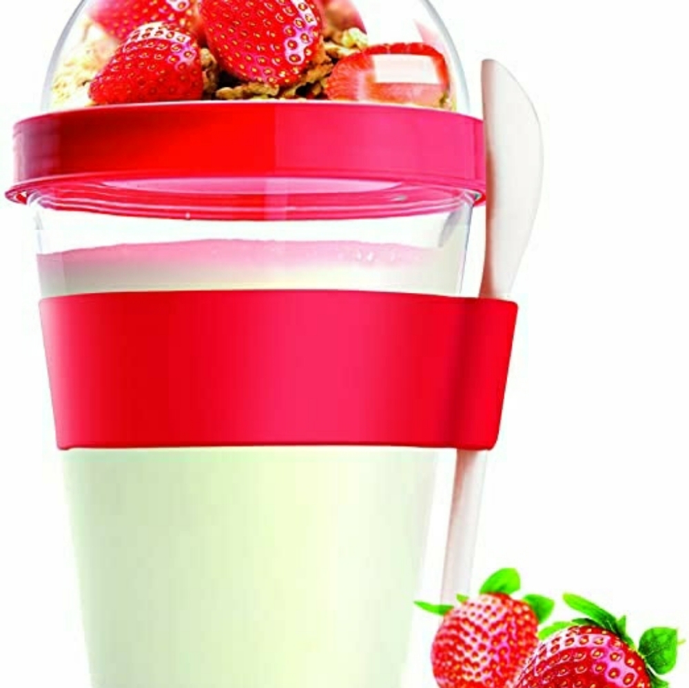 Asobu (YO2GOS-8979)  YO2GO Yogurt Container, Red